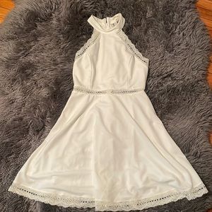 White halter dress